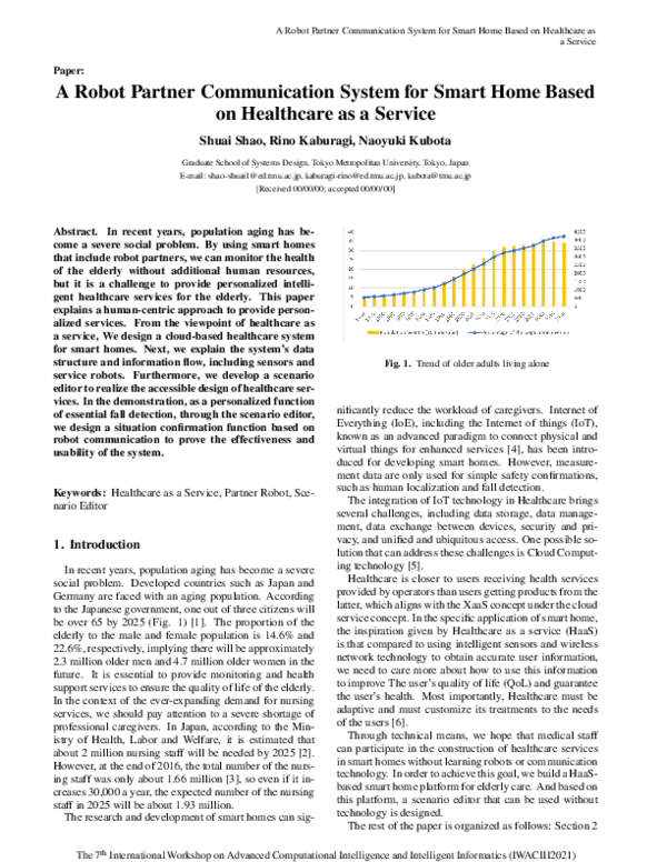 (PDF) A Robot Partner Communication System for Smart Home Based on ...