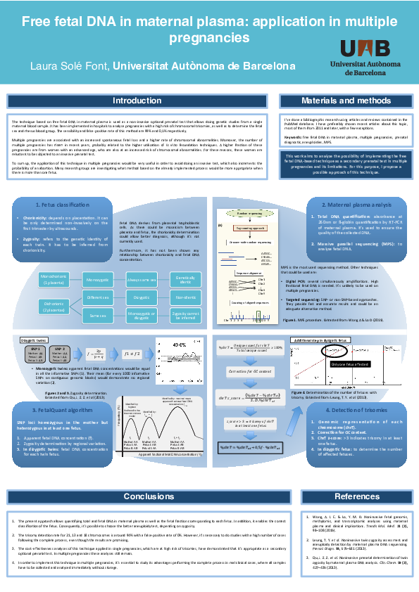 (PDF) Free fetal DNA in maternal plasma : application in multiple ...