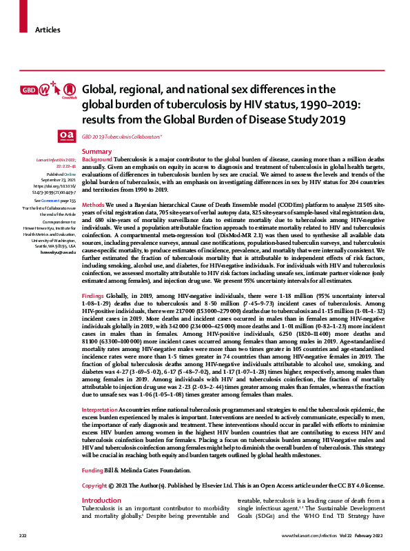 (PDF) Global, regional, and national sex differences in the global ...