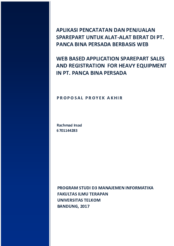 Aplikasi Penjualan Online Sparepart Mesin Alat Berat: Solusi Efisiensi dan Optimasi Bisnis