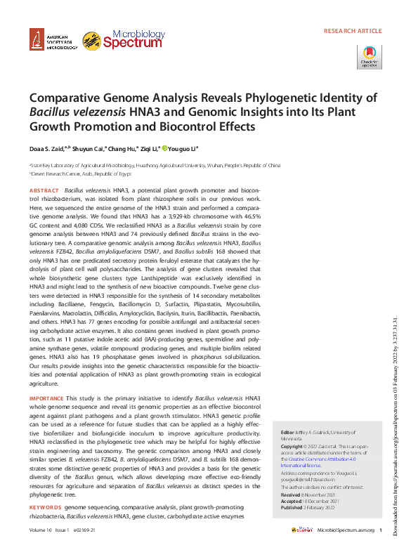 (PDF) Comparative Genome Analysis Reveals Phylogenetic Identity of ...
