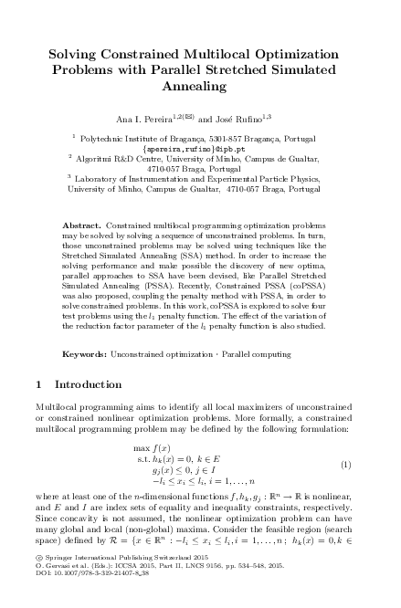 (PDF) Solving Constrained Multilocal Optimization Problems with ...