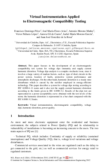 (PDF) Virtual Instrumentation Applied to Electromagnetic Compatibility ...