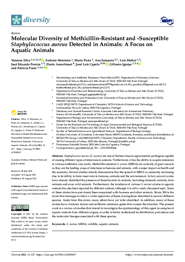 (PDF) Molecular Diversity of Methicillin-Resistant and -Susceptible ...