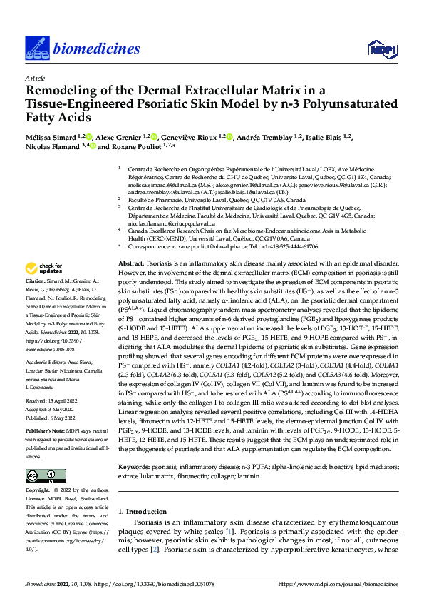 (PDF) Remodeling of the Dermal Extracellular Matrix in a Tissue ...