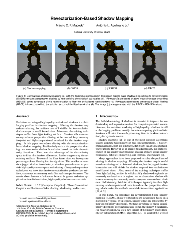 (PDF) Revectorization-Based Shadow Mapping