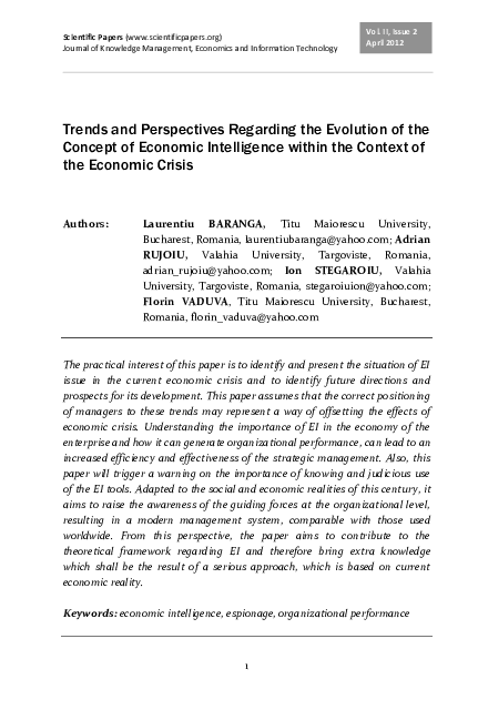(PDF) Trends and Perspectives Regarding the Evolution of the Concept of ...