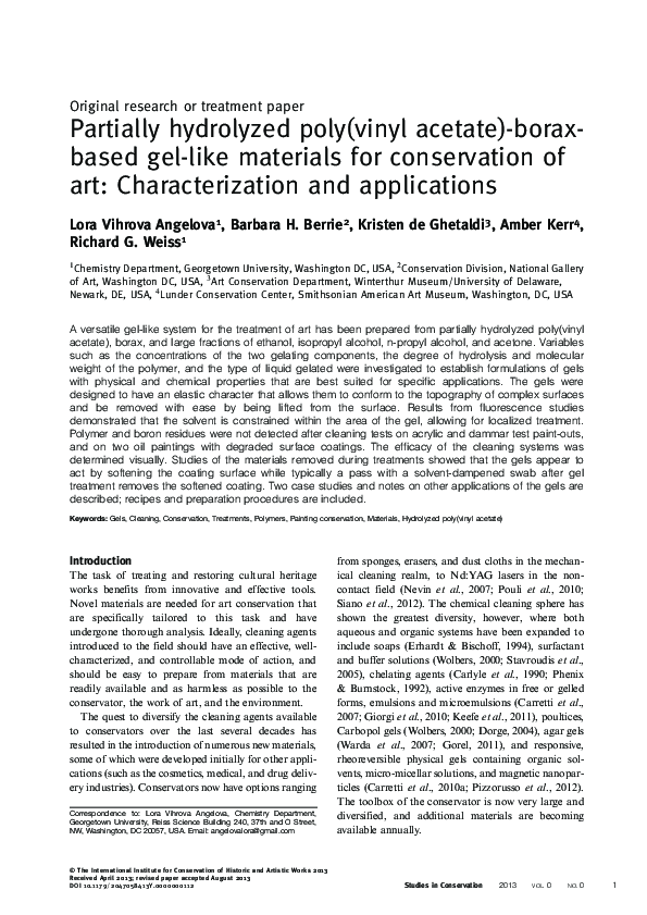 (PDF) Partially hydrolyzed poly(vinyl acetate)boraxbased gellike