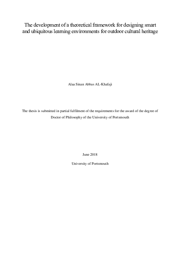 (PDF) A theoretical framework for designing smart and ubiquitous ...