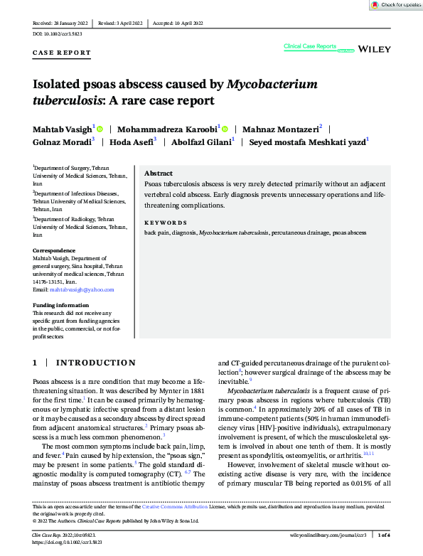 Pdf A Rare Case Report Of Iliopsoas Abscess Aparna Ma vrogue.co