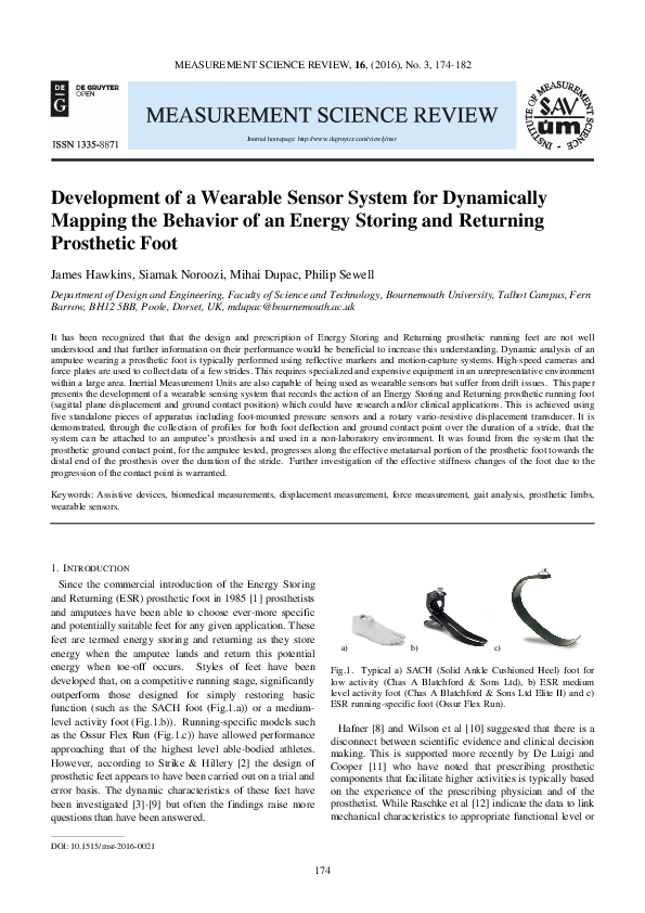 (PDF) Development of a Wearable Sensor System for Dynamically Mapping ...