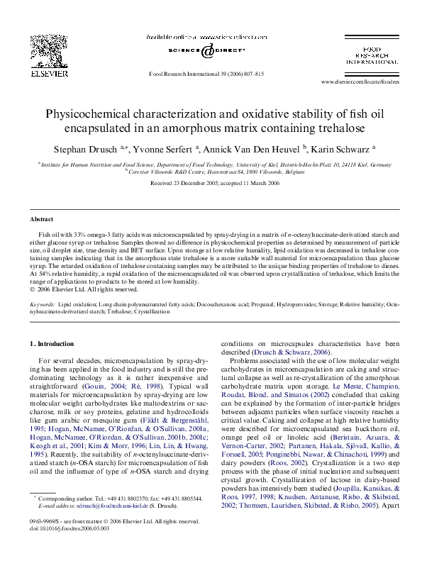 (PDF) Physicochemical characterization and oxidative stability of fish ...