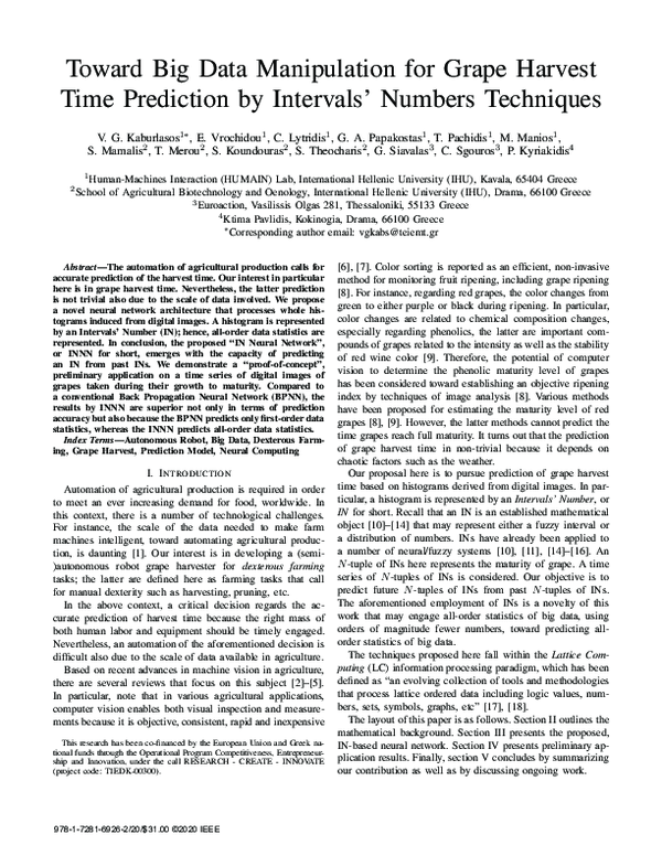 (PDF) Toward Big Data Manipulation for Grape Harvest Time Prediction by ...
