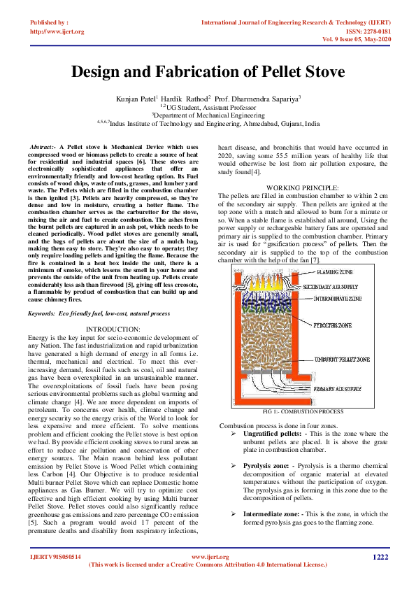 (PDF) Design and Fabrication of Pellet Stove