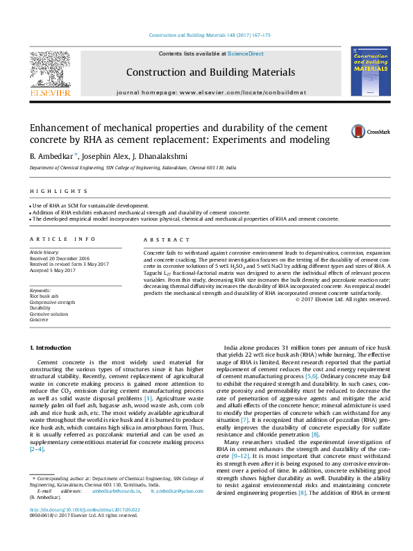 (PDF) Enhancement of mechanical properties and durability of the cement ...