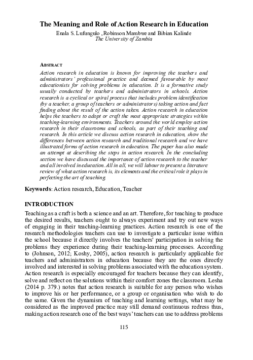 ACTION RESEARCH JOURNAL ARTICLES IN EDUCATION visual data 5