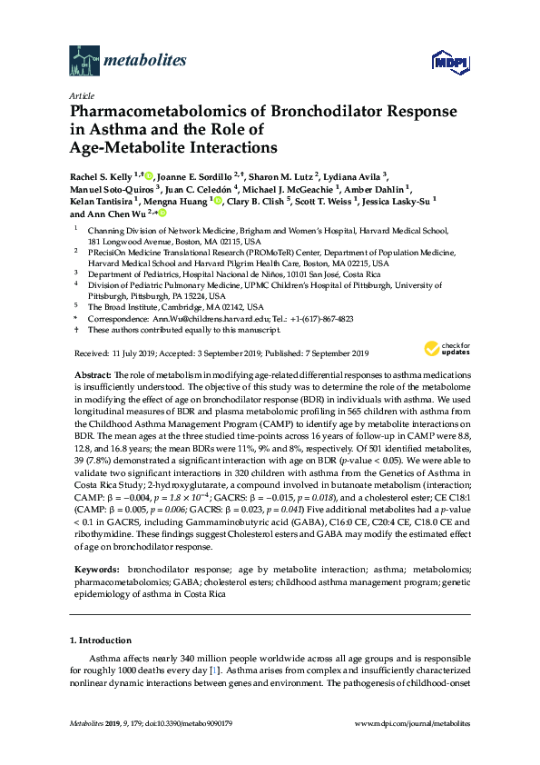 (PDF) of Bronchodilator Response in Asthma