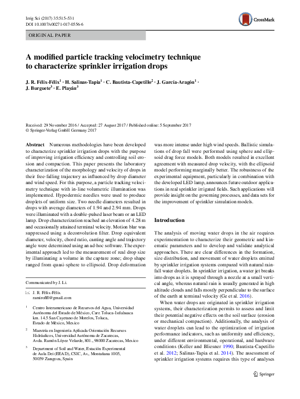 (PDF) A modified particle tracking velocimetry technique to ...