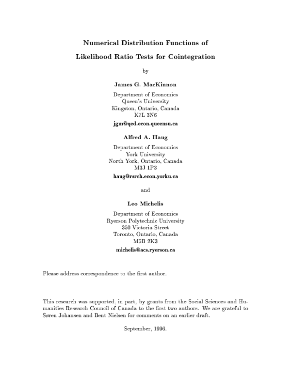 (PDF) Numerical distribution functions of likelihood ratio tests for ...