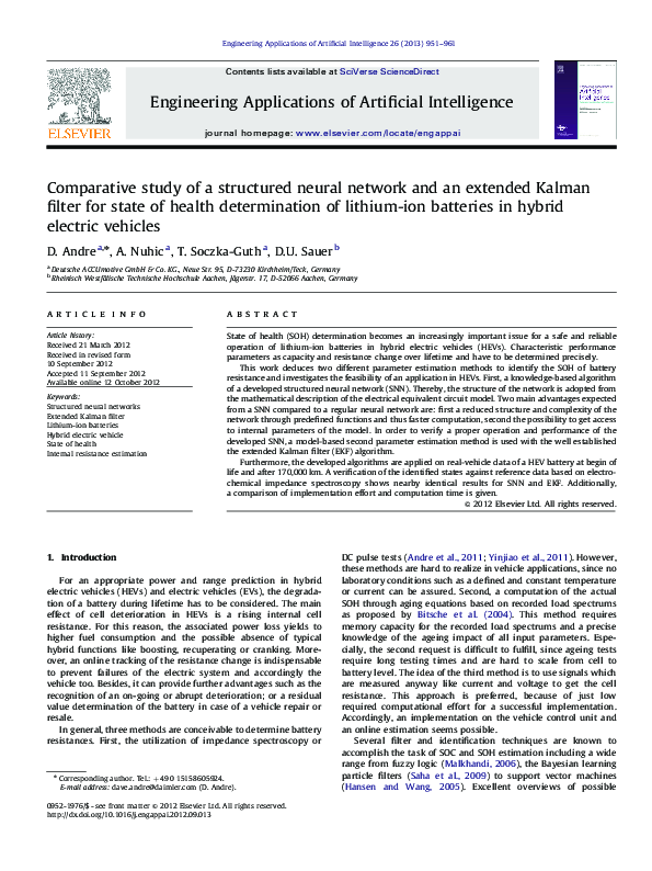 (PDF) Comparative study of a structured neural network and an extended ...