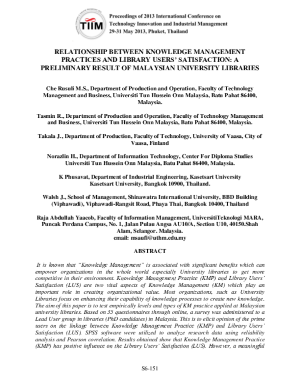 (PDF) A Structural Equation Model of Knowledge Management Practices and ...