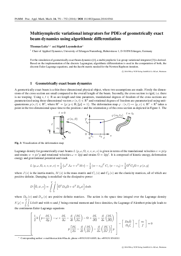 (PDF) Multi-symplectic variational integrators for nonlinear ...