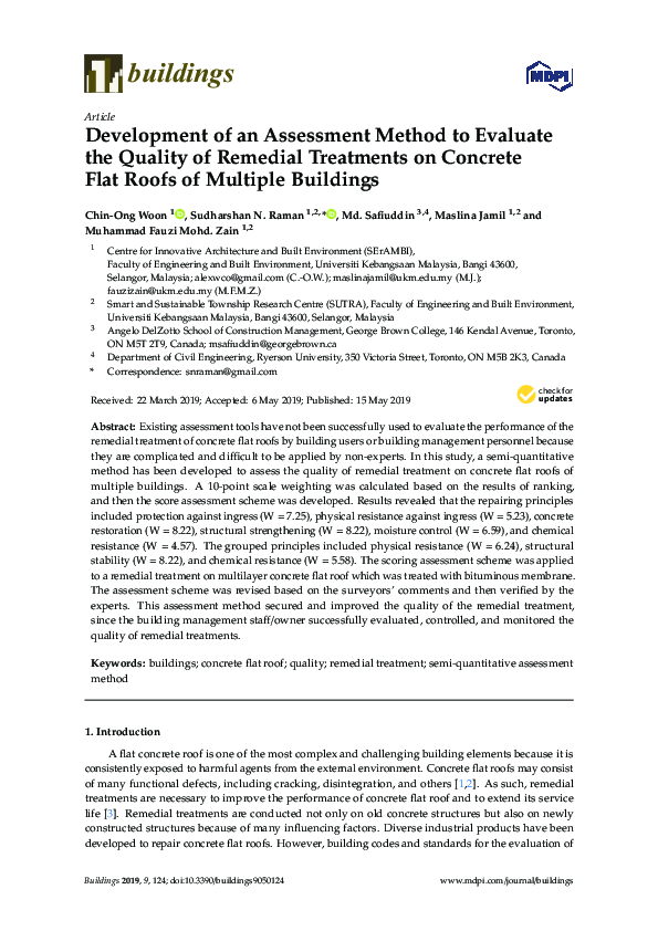 (PDF) Development of an Assessment Method to Evaluate the Quality of ...