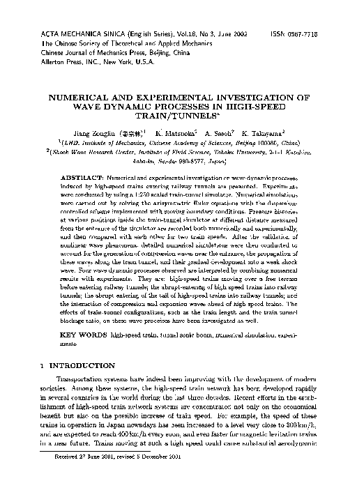 (PDF) Numerical and experimental investigation of wave dynamic ...