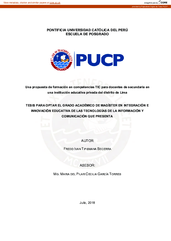 (PDF) Una propuesta de formación en competencias TIC para docentes de ...