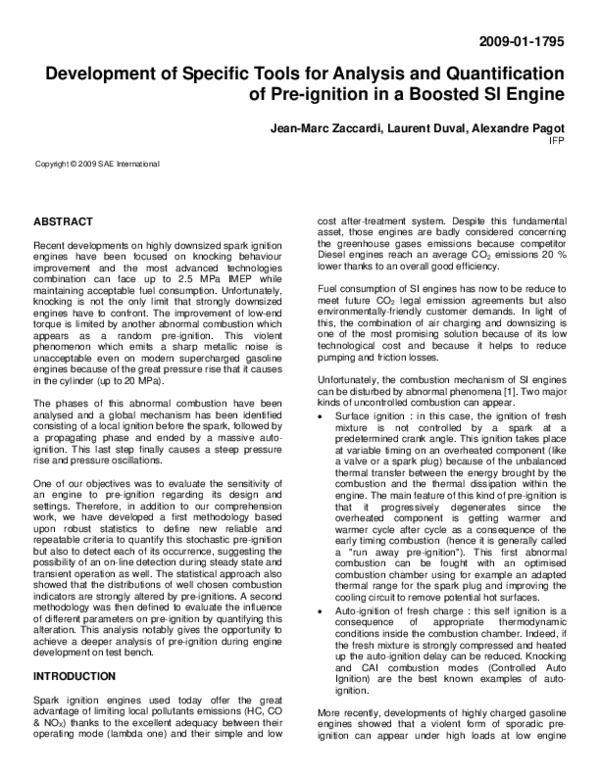 (PDF) Development of Specific Tools for Analysis and Quantification of