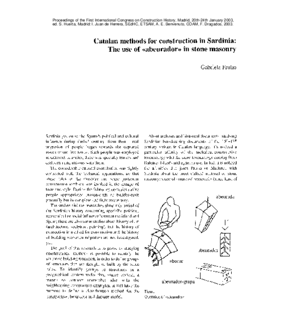 (PDF) Catalan methods for construction in Sardinia: the use of ...