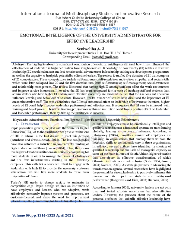 (PDF) International Journal of Multidisciplinary Studies and Innovative ...