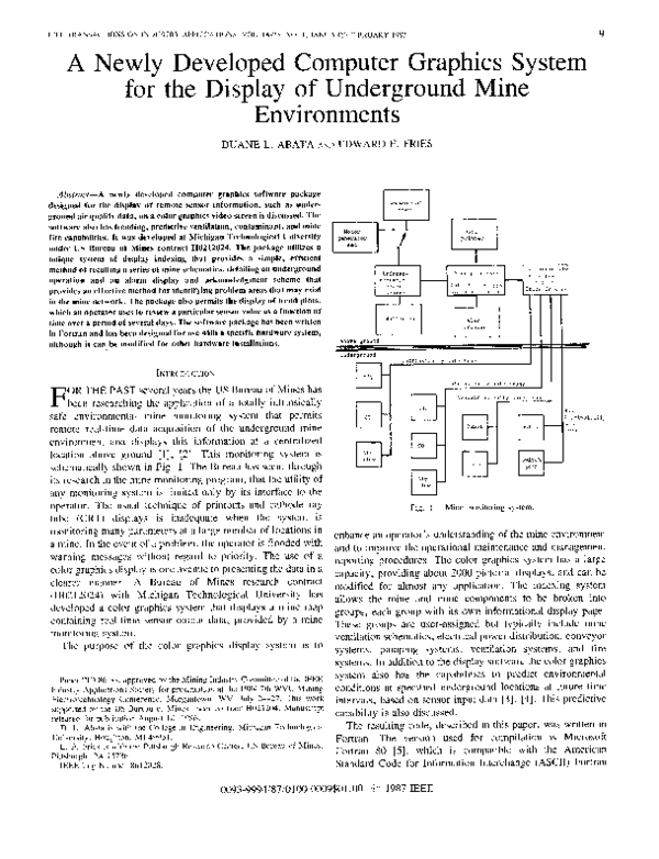 (PDF) A Newly Developed Computer Graphics System for the Display of ...