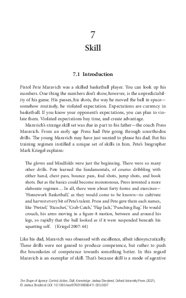 First page of “Skill”