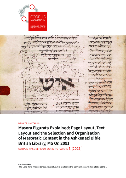 (PDF) Masora Figurata Explained: Page Layout, Text Layout and the ...