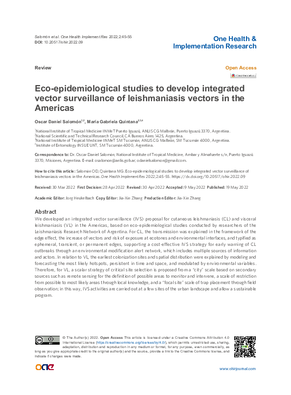 (PDF) Eco-epidemiological studies to develop integrated vector ...