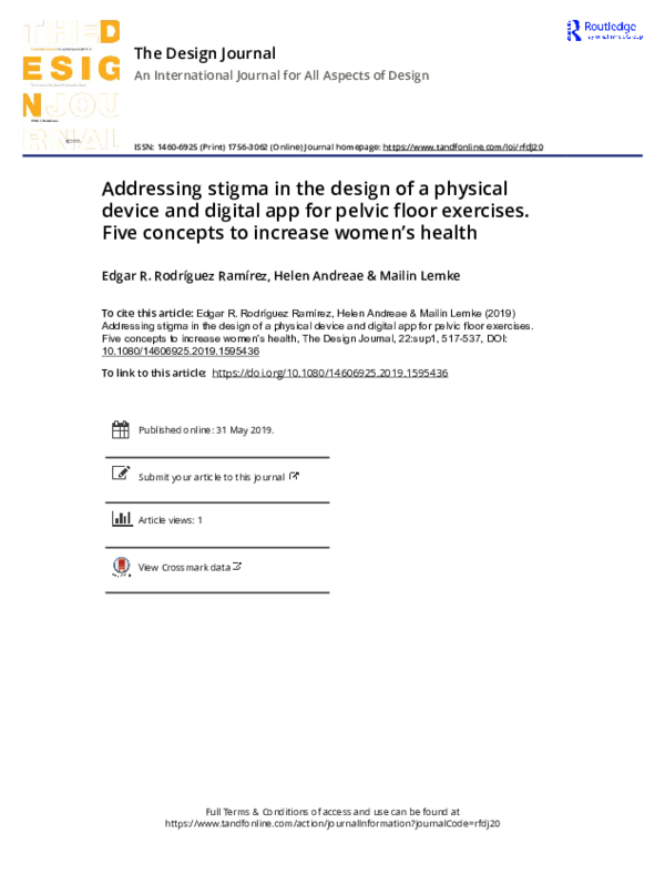 (PDF) Addressing stigma in the design of a physical device and digital ...