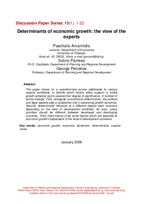 What are the main determinants of economic growth image