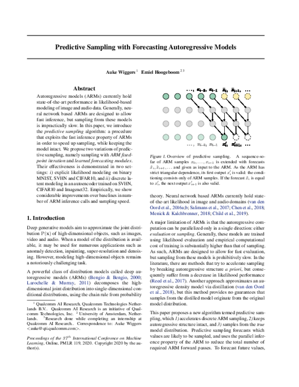 (PDF) Predictive Sampling with Forecasting Autoregressive Models ...