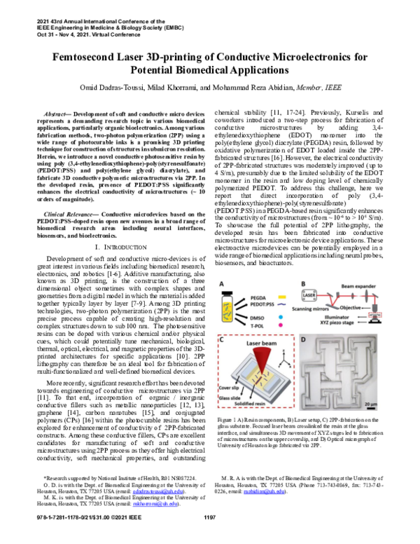 (PDF) Femtosecond Laser 3D-printing of Conductive Microelectronics for ...