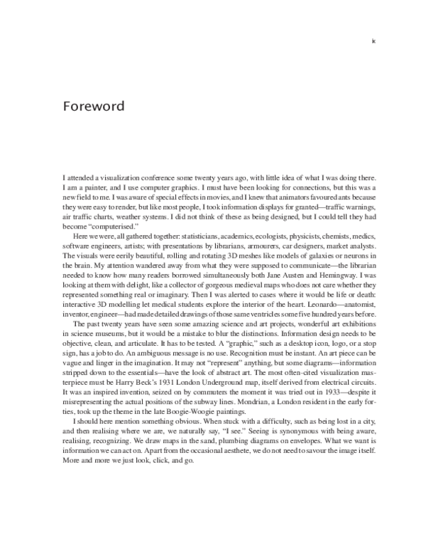 (PDF) Foreword, in 'Perceptions of Knowledge Visualization: Explaining ...