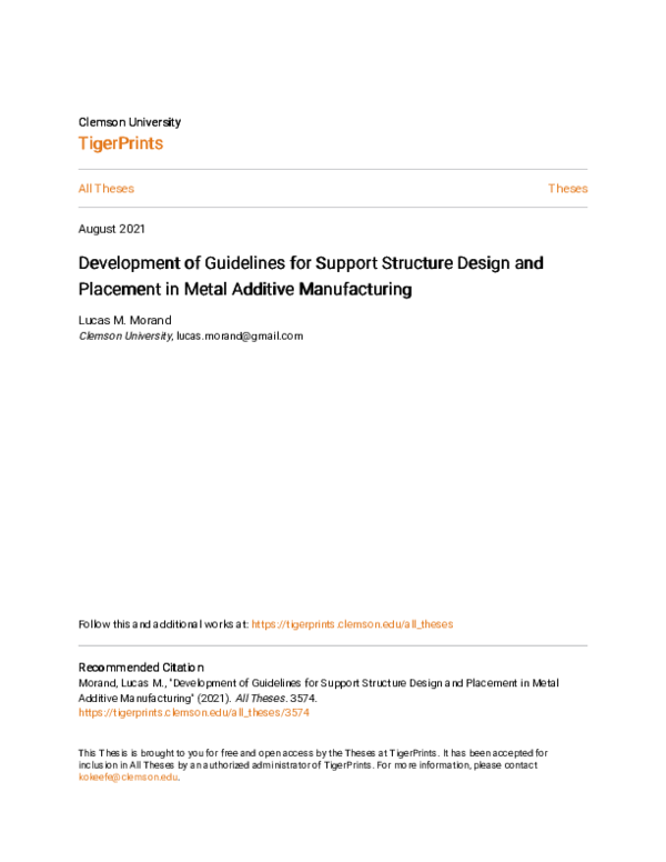 (PDF) Development of Guidelines for Support Structure Design and