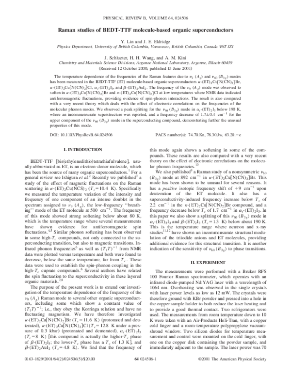 Raman studies of BEDT-TTF molecule-based organic superconductors
