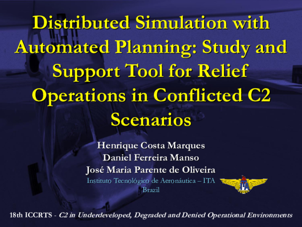 (PDF) Distributed Simulation with Automated Planning: Study and Support ...
