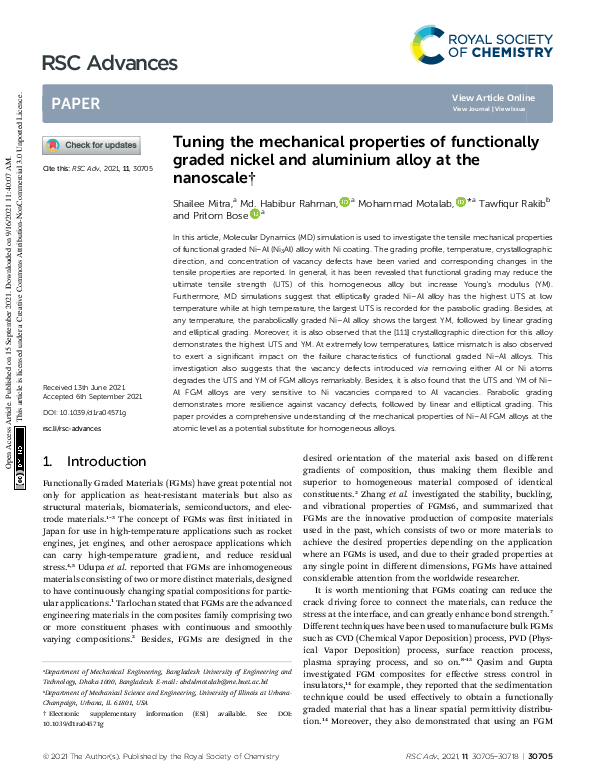 (PDF) Tuning the mechanical properties of functionally graded nickel ...