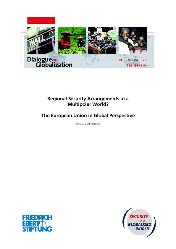 (PDF) Regional Security Arrangements in a Multipolar World? The ...