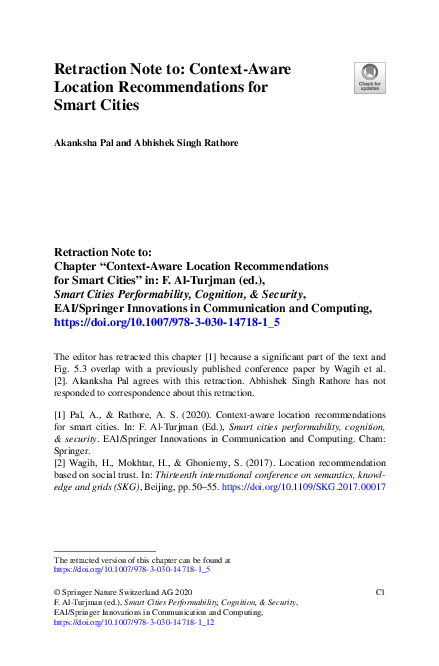 (PDF) Retraction Note to: Context-Aware Location Recommendations for ...