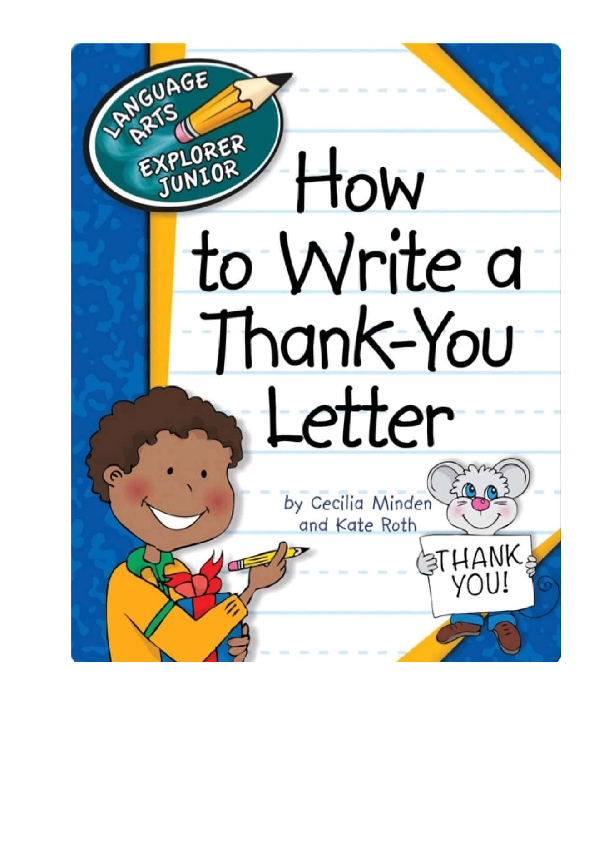 (DOC) How to Write a ThankYou Letter Milen Miletinov Academia.edu