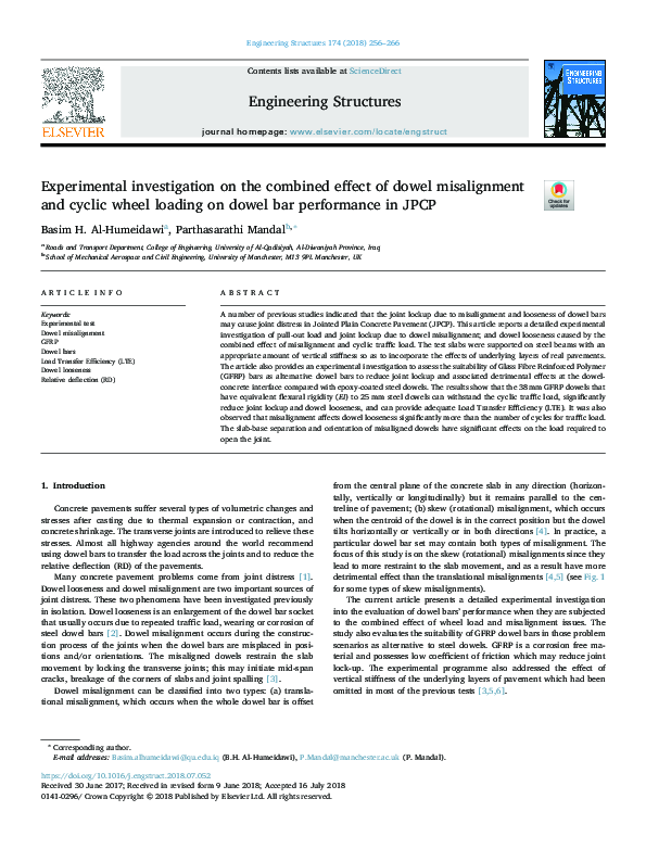 (PDF) Experimental Investigation on the Combined Effects of Physical ...