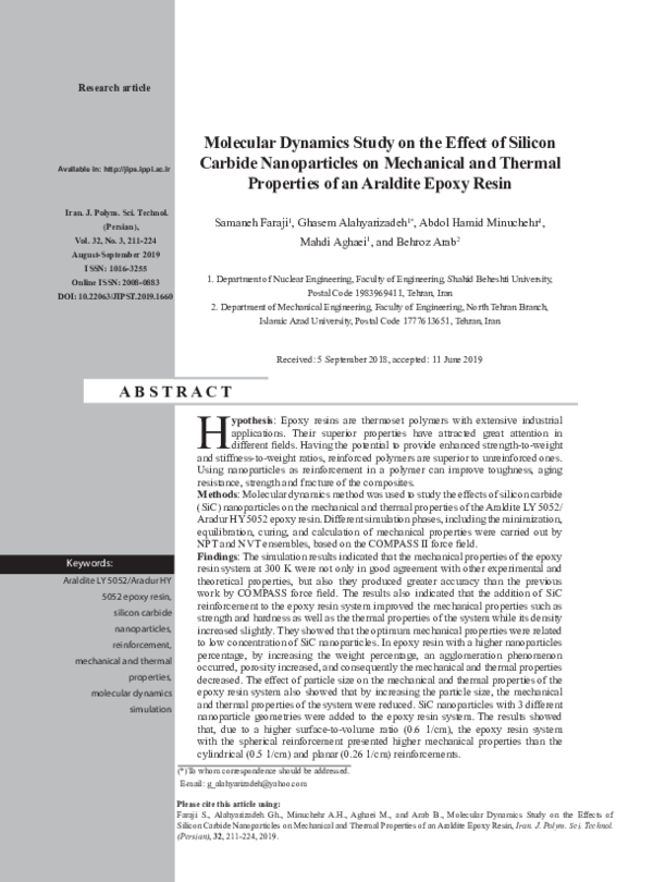 (PDF) The effects of various nanoparticles on the thermal and ...